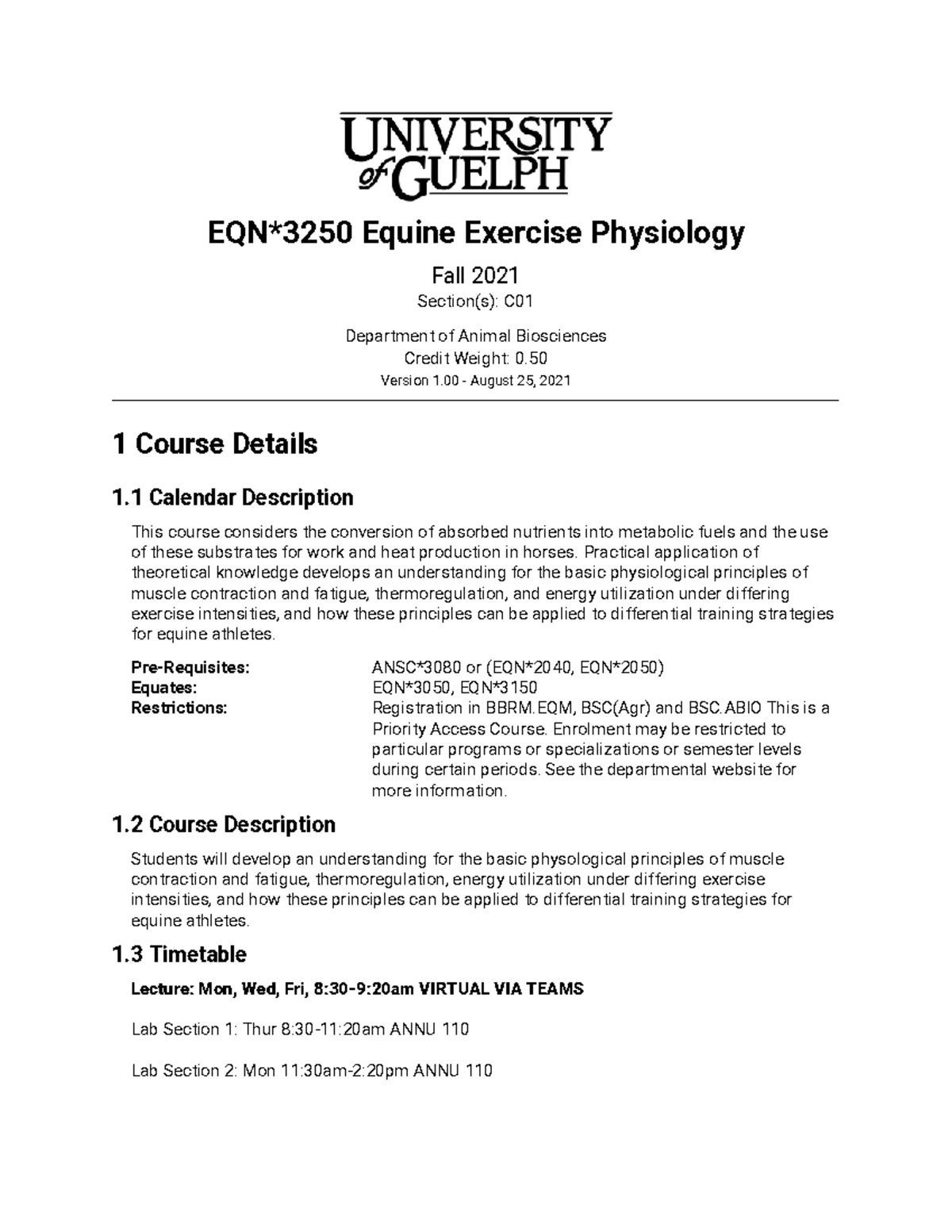 EQN 3250 Assignment 1 - Got a 92% on this - Exercise is necessary for ...