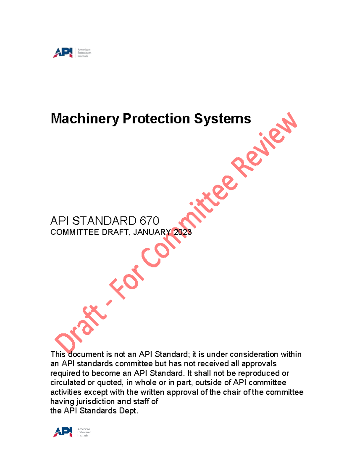 670 e6 Draft 230128 A - apuntes - Machinery Protection Systems API ...