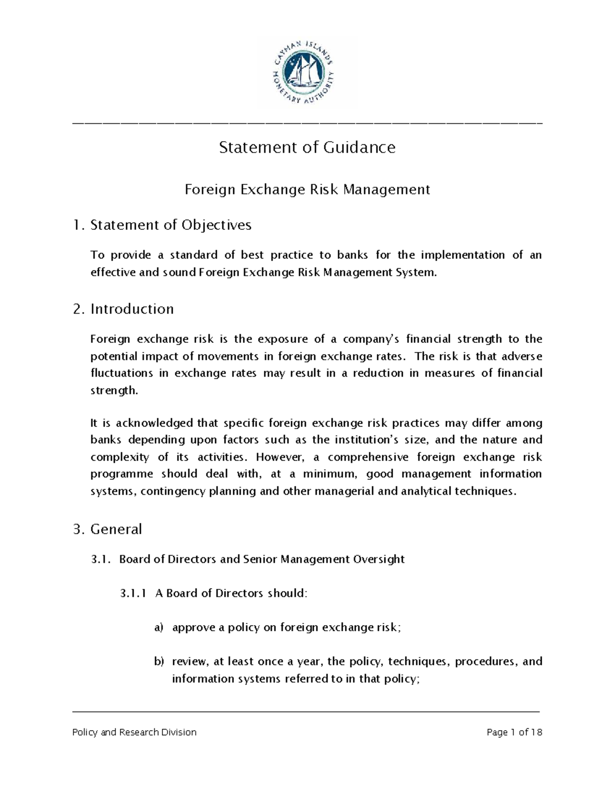 CIMA Guidance on Foreign Exchange Risk Management Strategies - Studocu