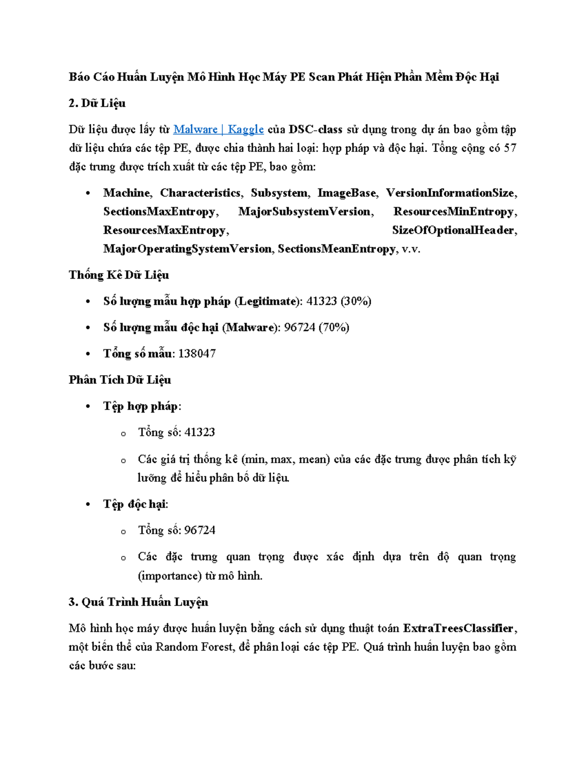 Mo hinh hoc may - aaaa - Báo Cáo Huấn Luyện Mô Hình Học Máy PE Scan ...
