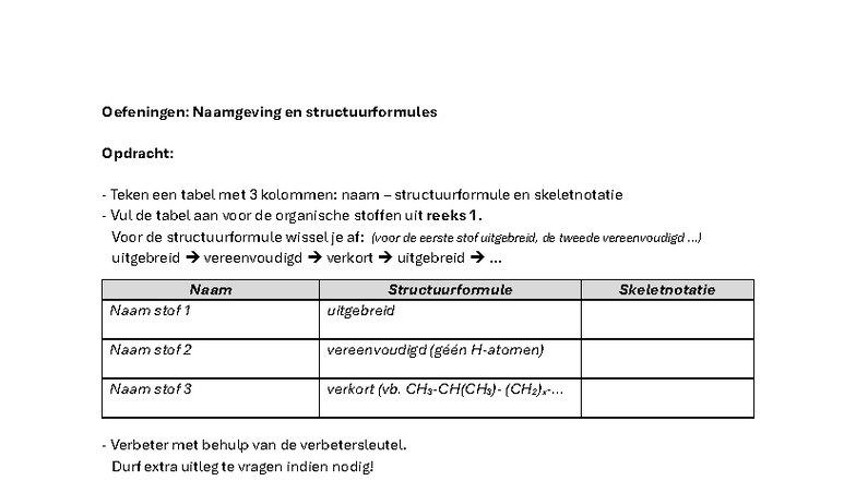oefeningen-naamgeving-en-structuurformules-reeksen-1-4-studocu