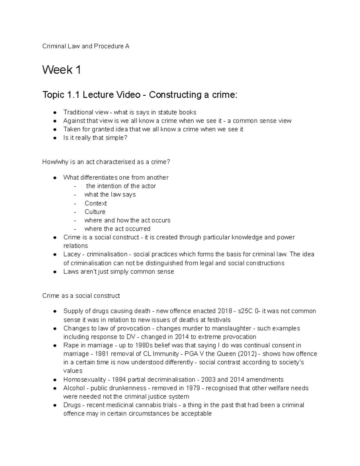Understanding Criminal Law and Procedure A: Key Concepts and Theories ...