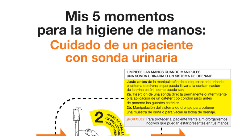 Mis 5 Momentos para la Higiene de Manos en Pacientes con Sonda Urinaria ...