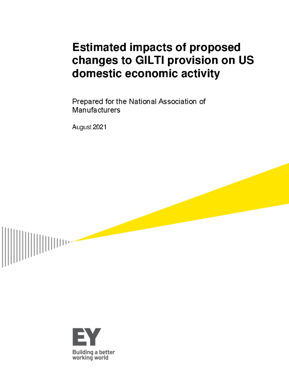 EY NAM GILTI Changes Analysis: Economic Impact Assessment Final Report ...