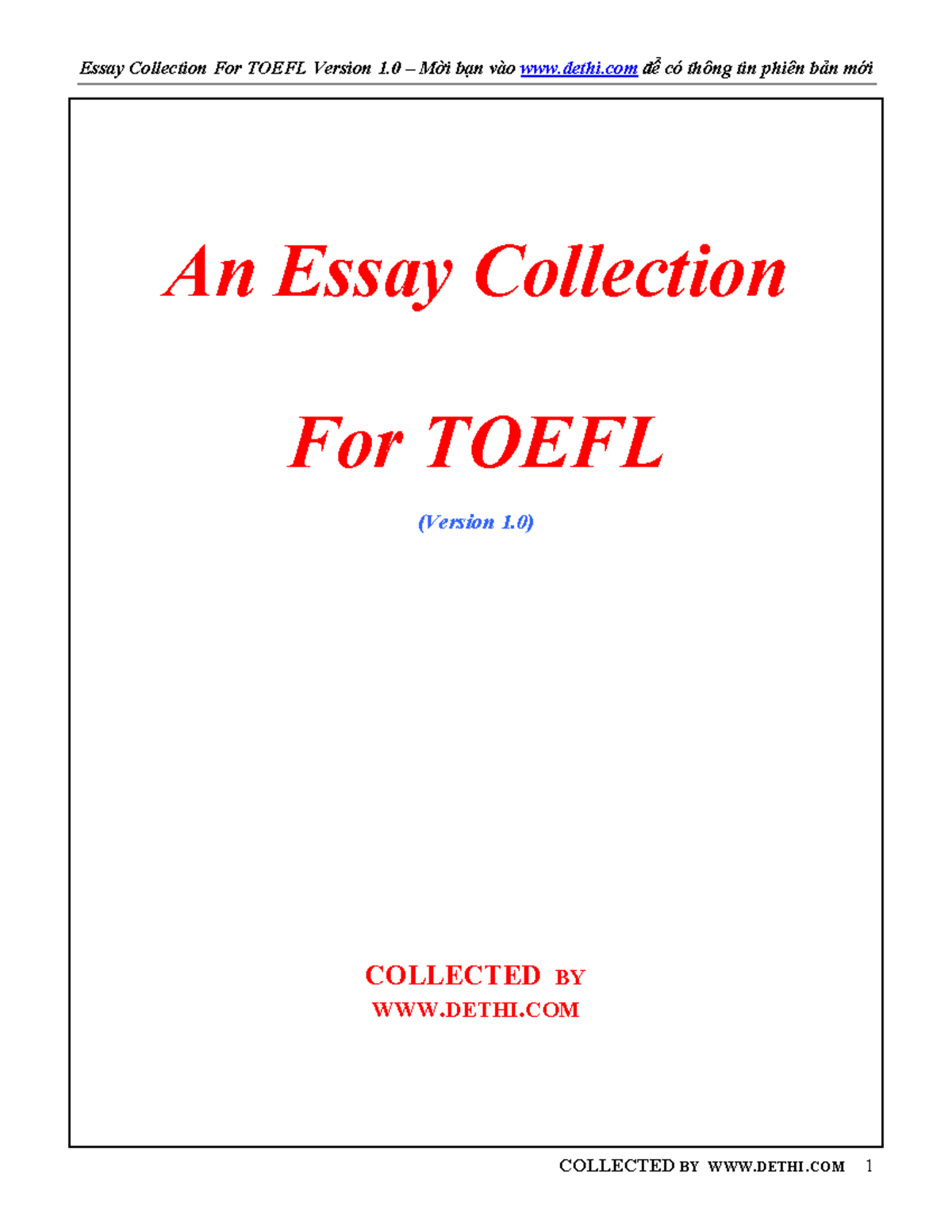 Toefl-essays - It is abook with toefl example essays - An Essay ...