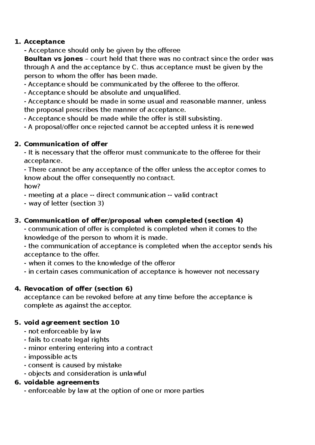 Contract Law: Key Principles and Case Studies (Course Code: LAW101 ...