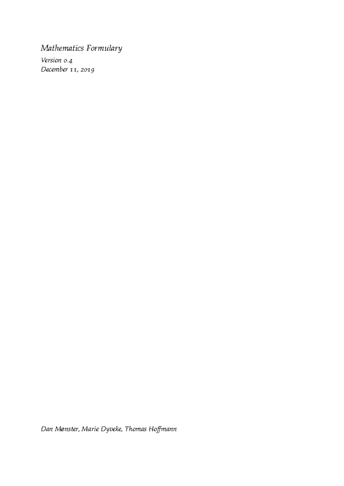 Math Compendium (MATH 101): Key Concepts in Differentiation and ...