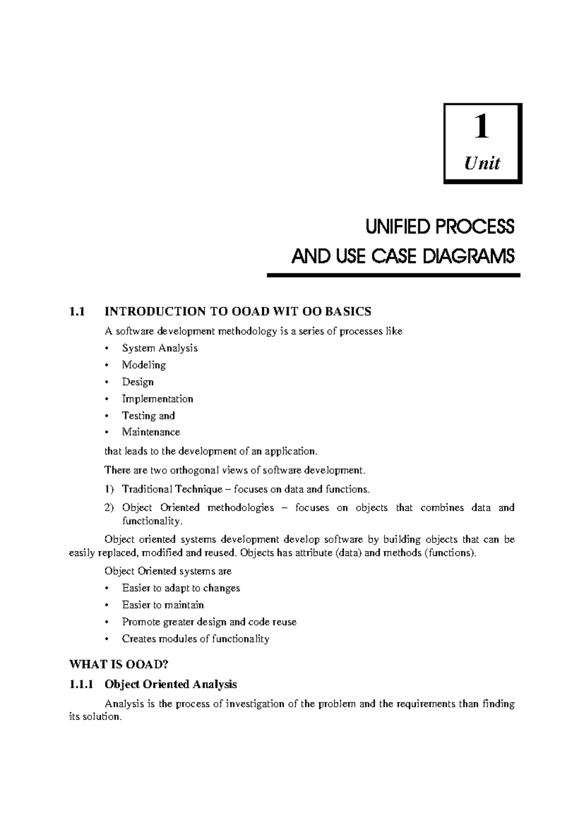 123814 - Unified Process and Use Case Diagrams Overview - Studocu
