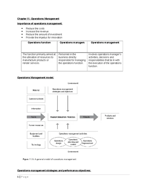 Business Exam - Operations Management Past Paper Overview - Studocu