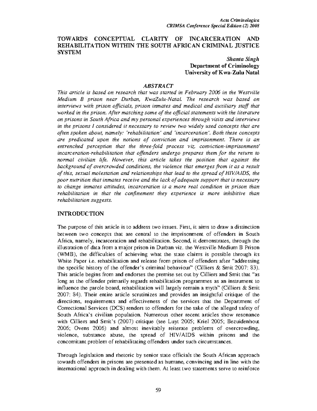 Final Exam Study Guide for Course Code ABC123 - CRIMSA Conference ...