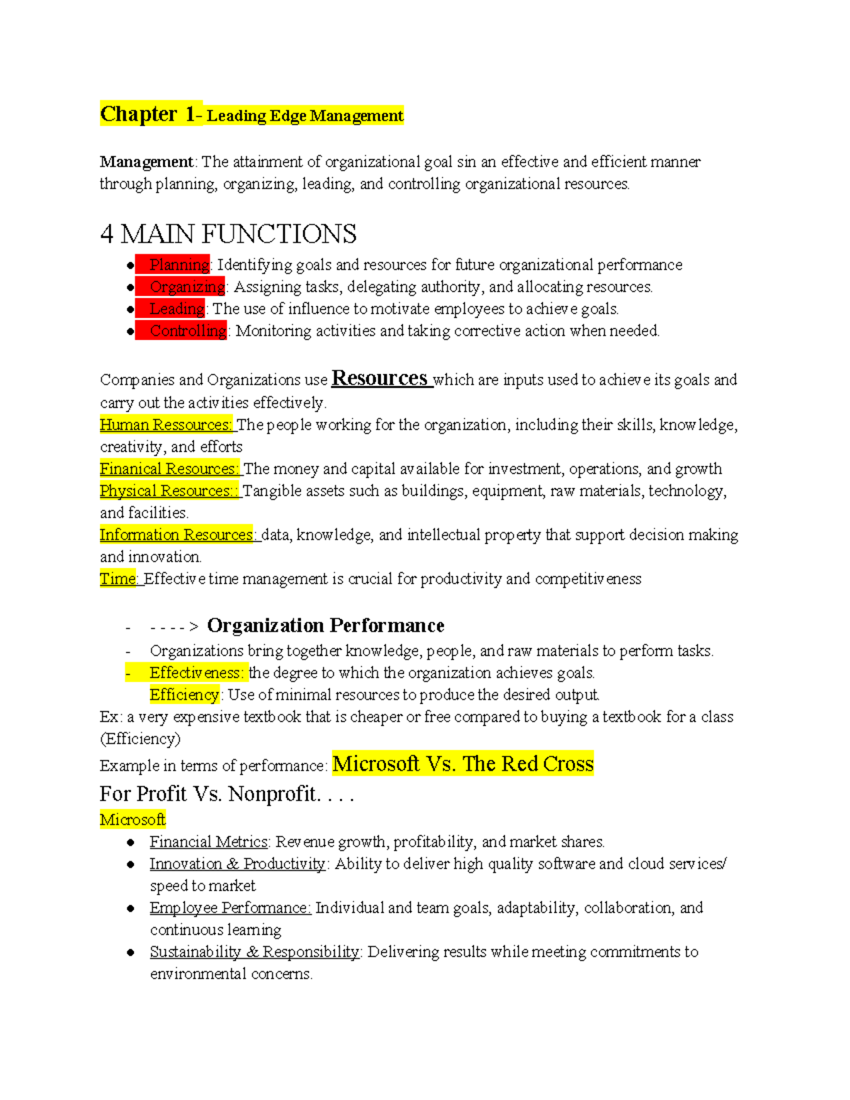 Leading Edge Management: Key Concepts and Skills for Success - Studocu