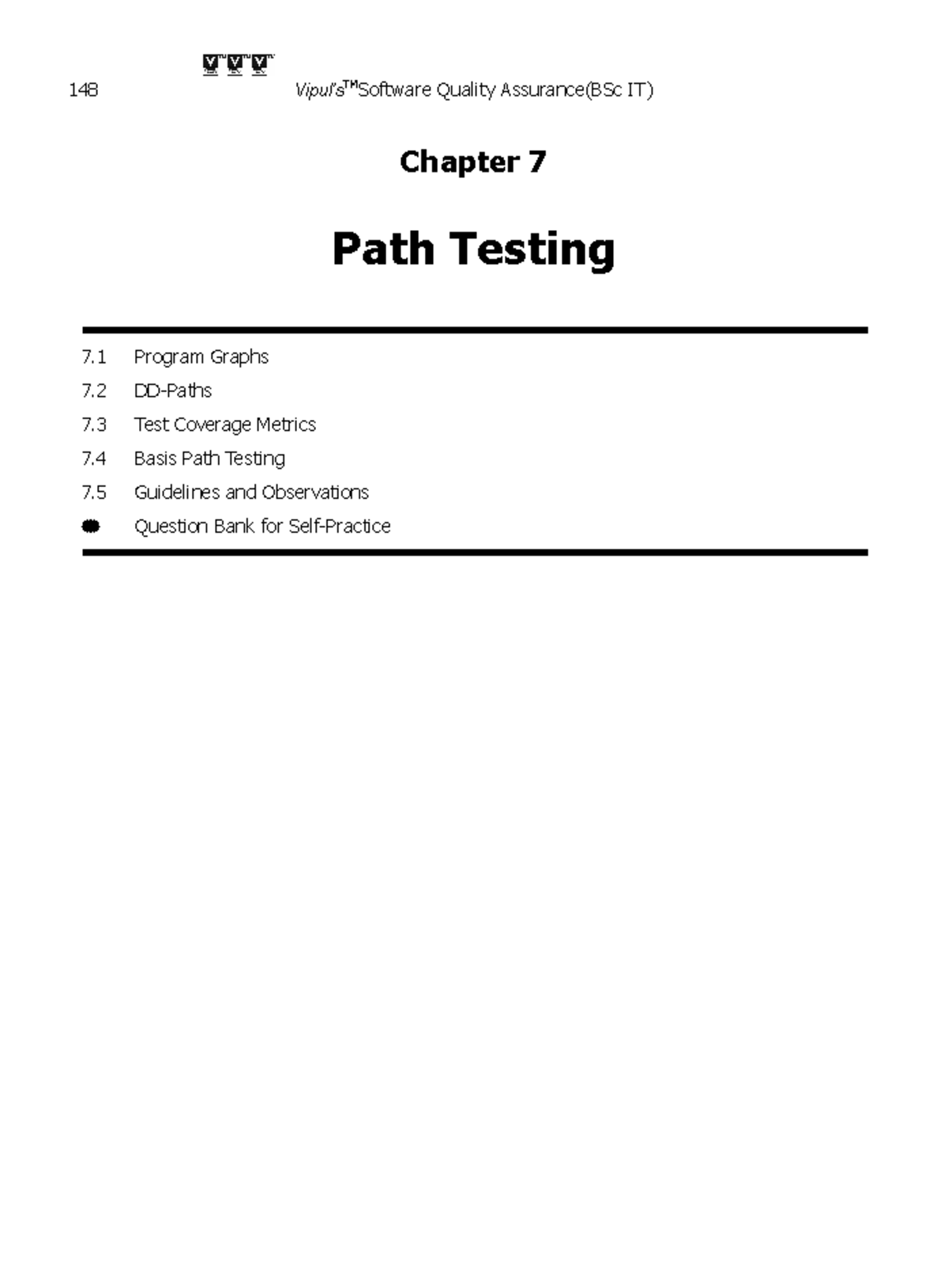07 Path Testing Lecture Notes - Software Quality Assurance (BSc IT ...