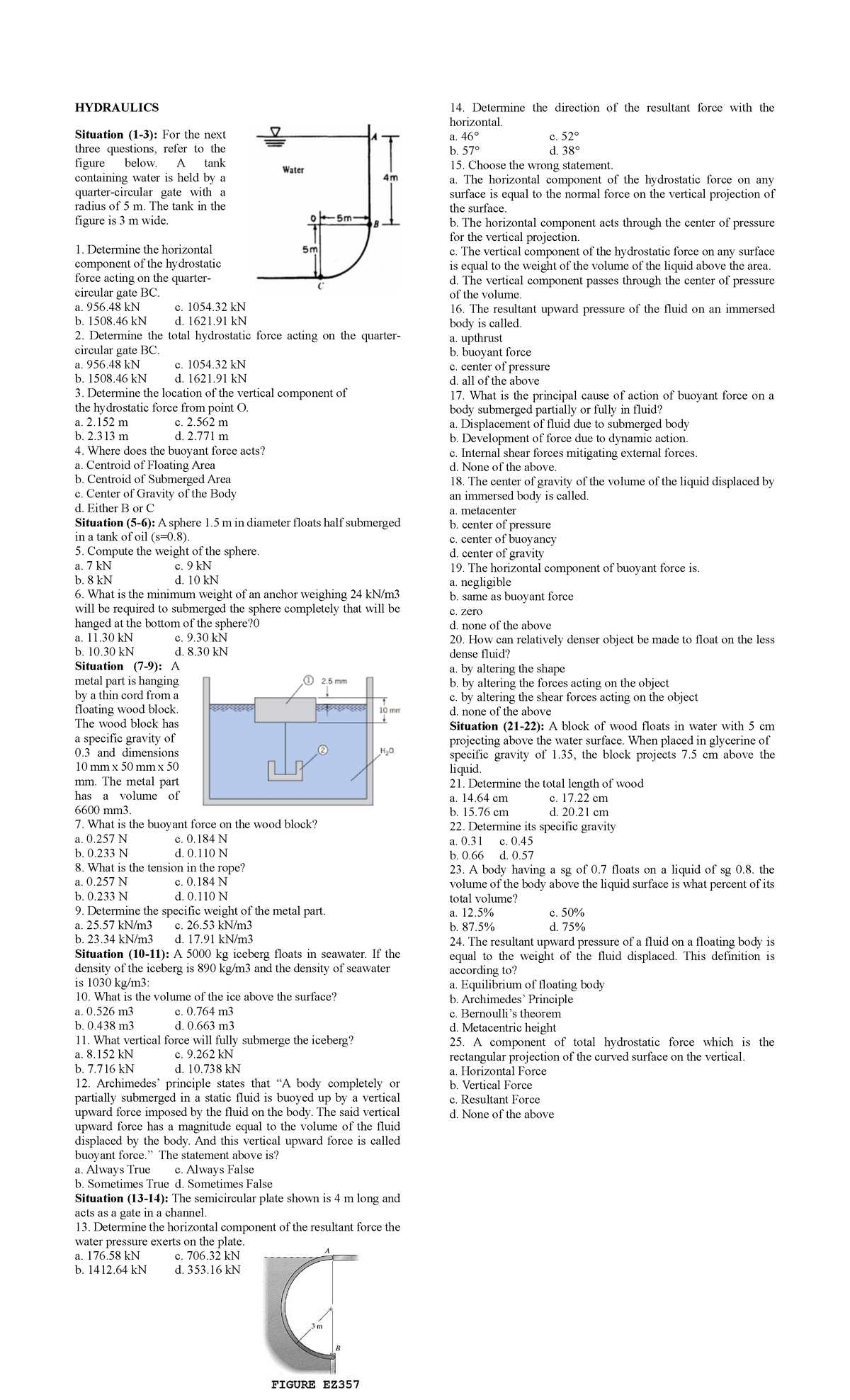 Hydraulics Q2 Exam Review for Fluid Mechanics Concepts - Studocu
