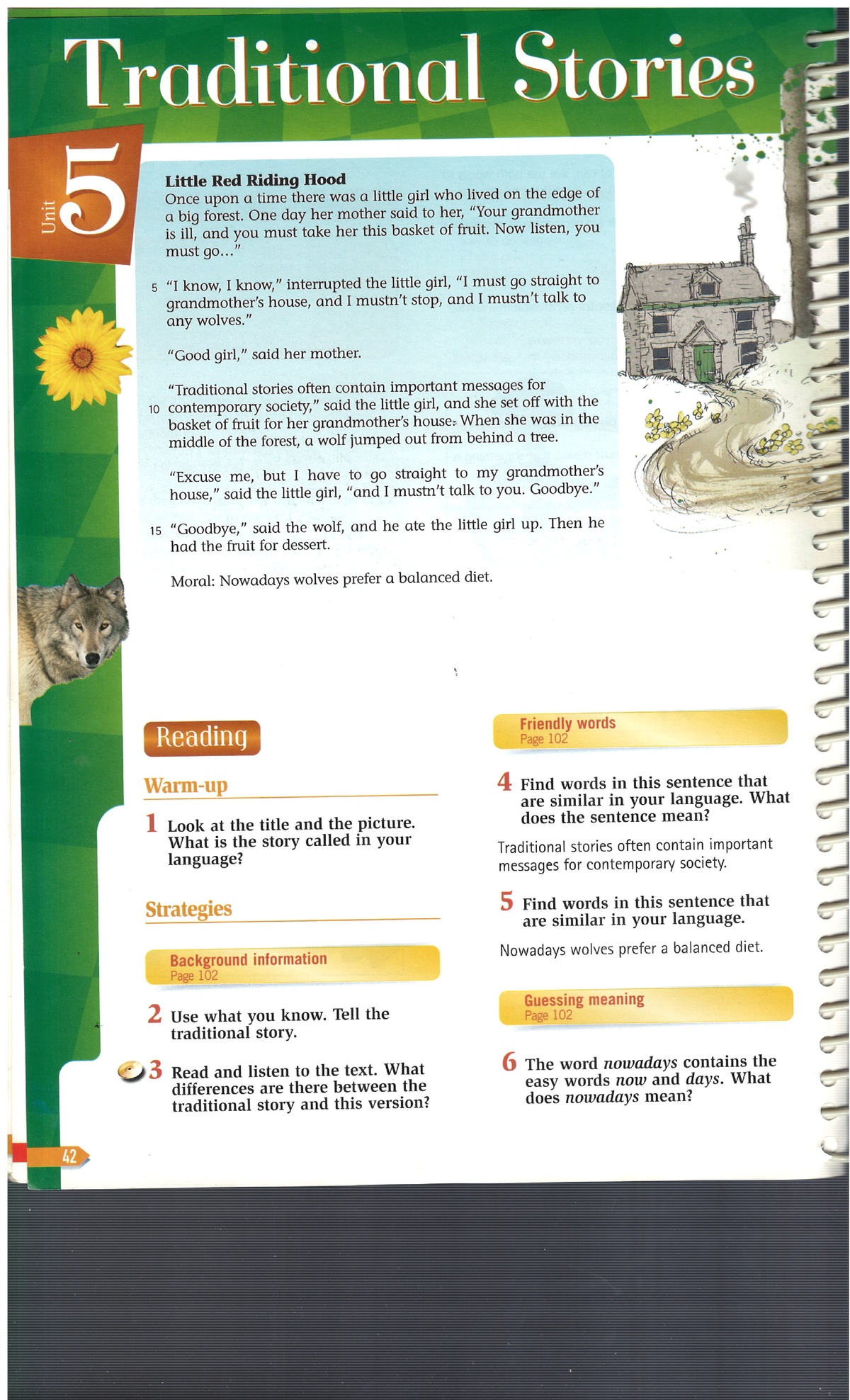 Unit 5: Traditional Stories - Little Red Riding Hood Analysis - Studocu