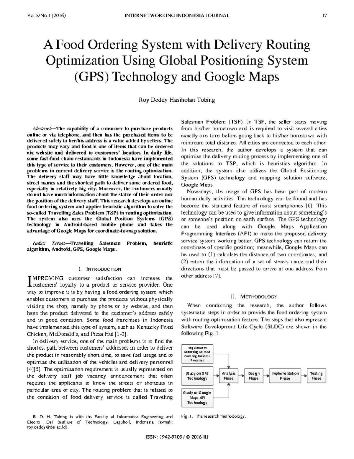 A Food Ordering System with Delivery Routing Optimization Using Global ...