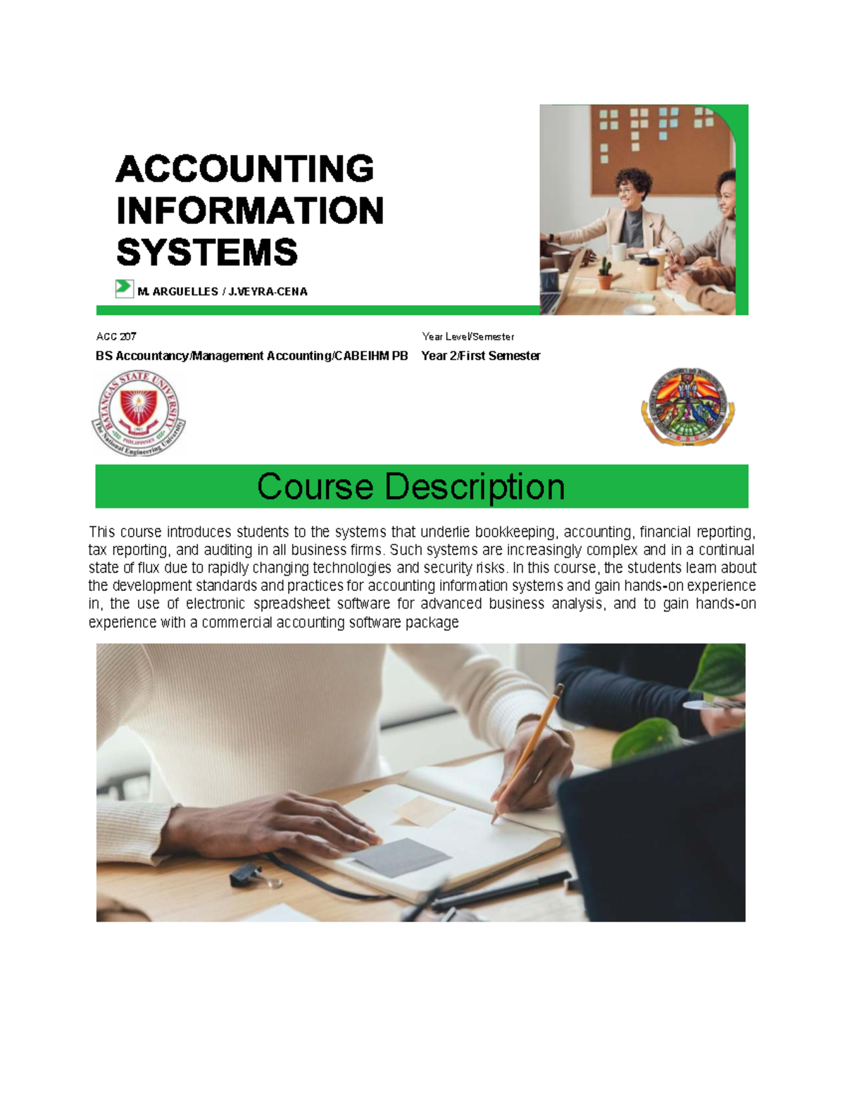 ACC 207 Module 1: Introduction to Accounting Information Systems - Studocu