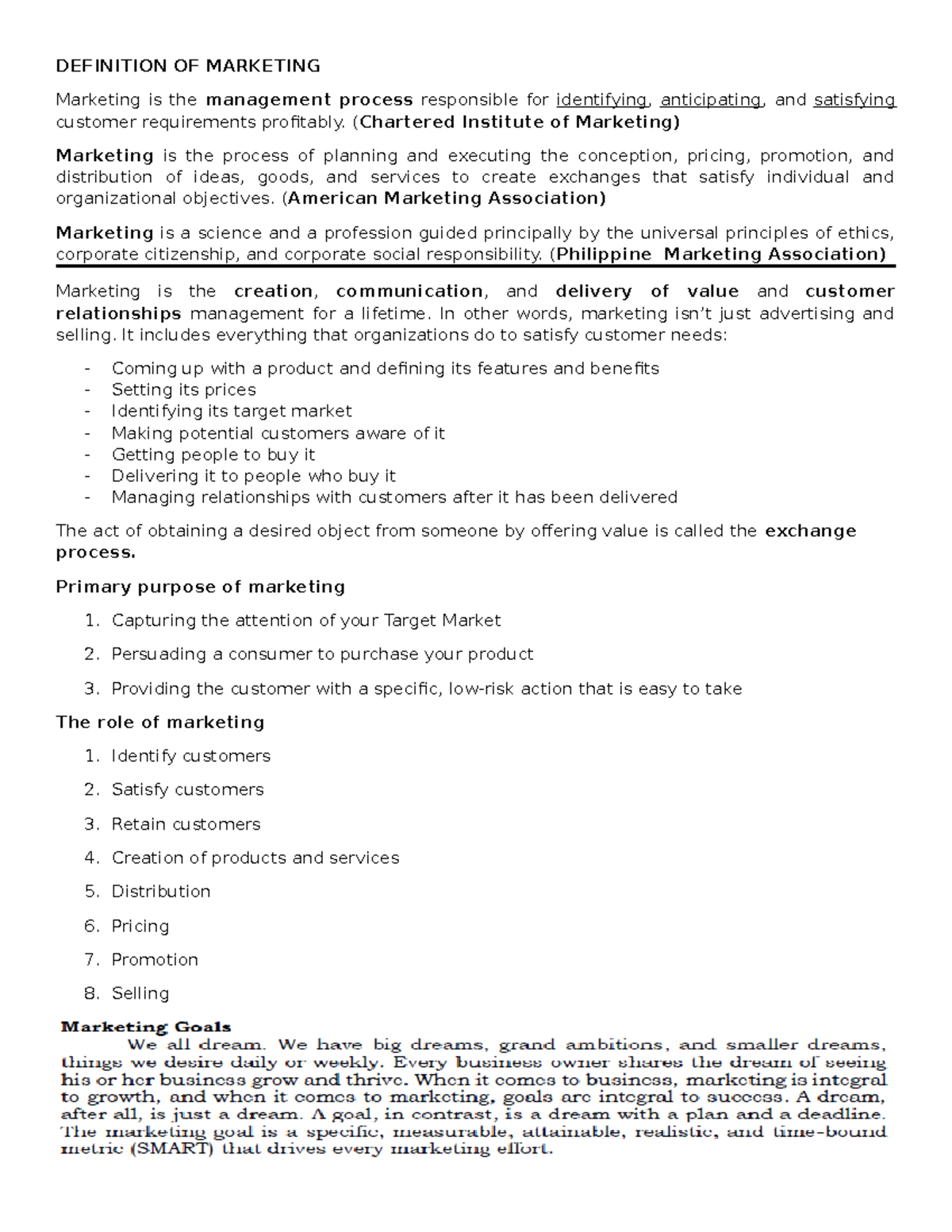 Principles of Marketing Notes (MKT 101) - Studocu