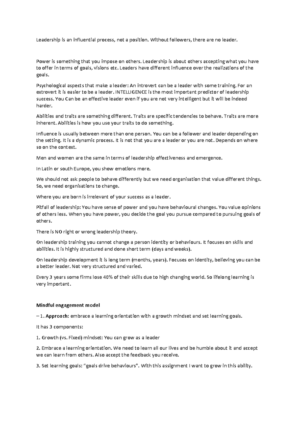 CLS 101: Leadership Notes and Theories on Effective Leadership Skills ...