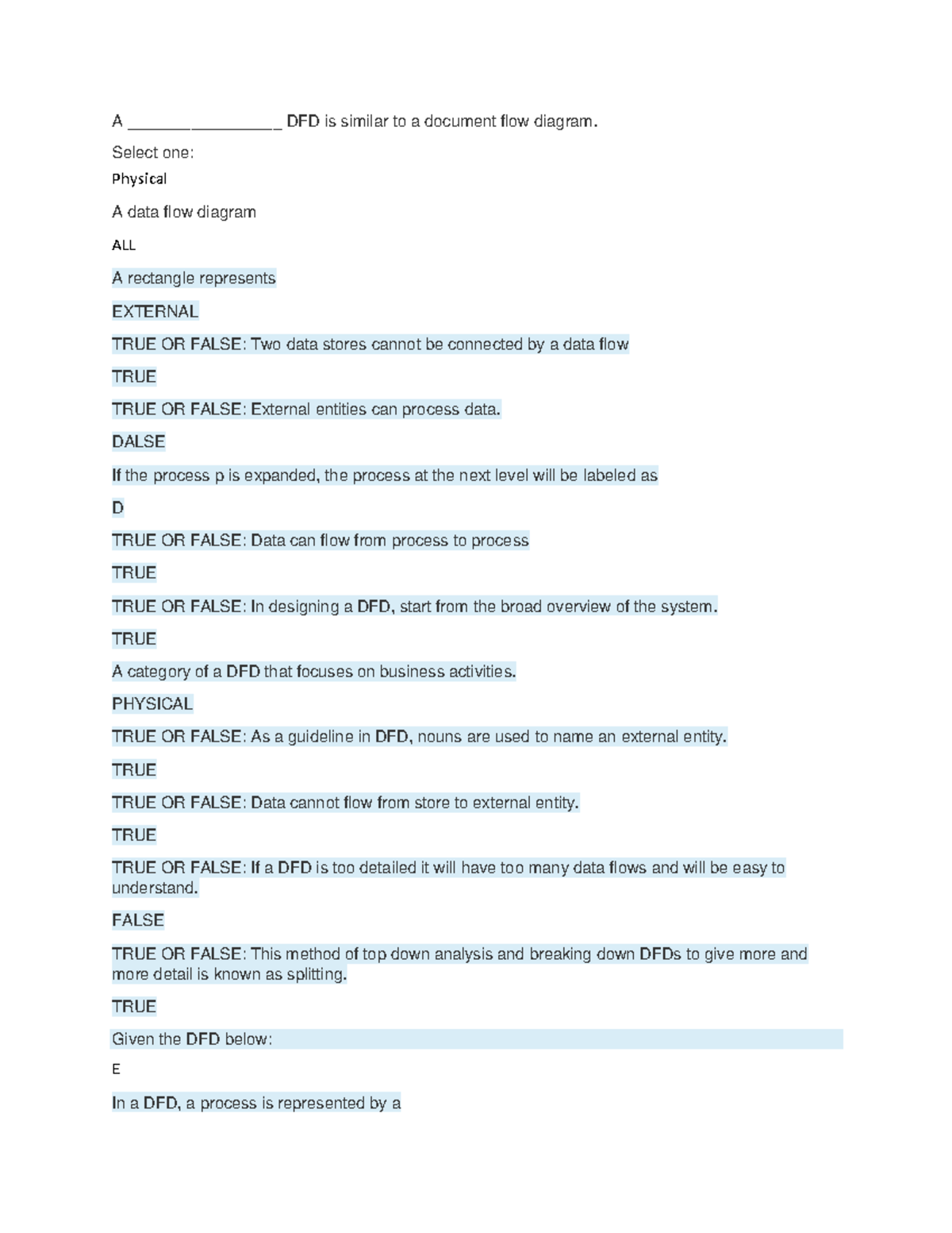 System Analysis Final Exam Study Guide for SOFT ENG - Studocu