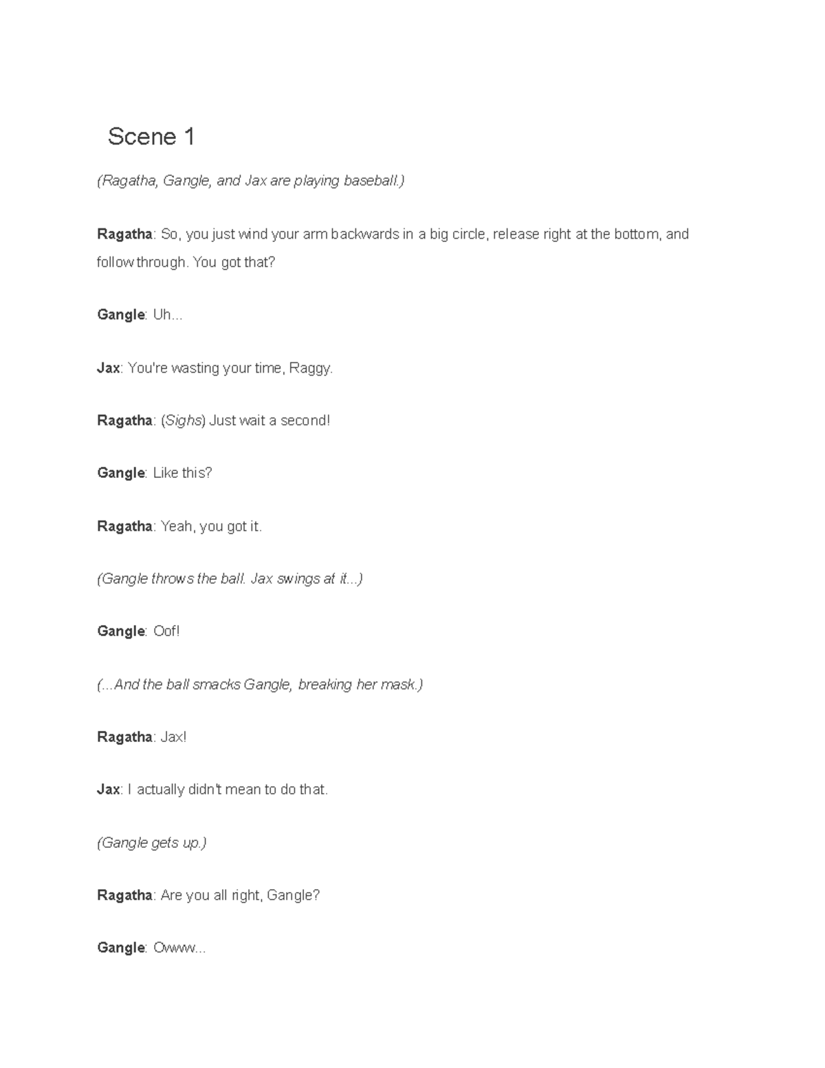 TADC Episode 4 Script: The Honest Hard Day's Work - Studocu