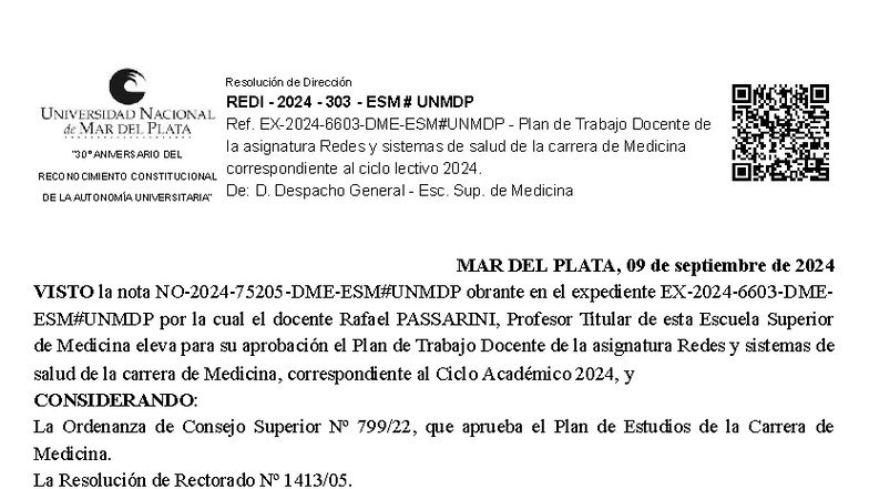PTD 2024: Plan de Trabajo Docente en Redes y Sistemas de Salud - Studocu
