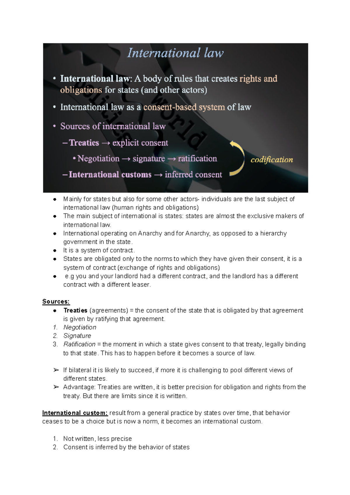 International Law & Human Rights: Key Concepts and Mechanisms - Studocu