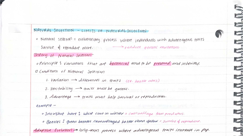Bio 101 - Exam 1 Review: Natural Selection & Cellular Structure - Studocu