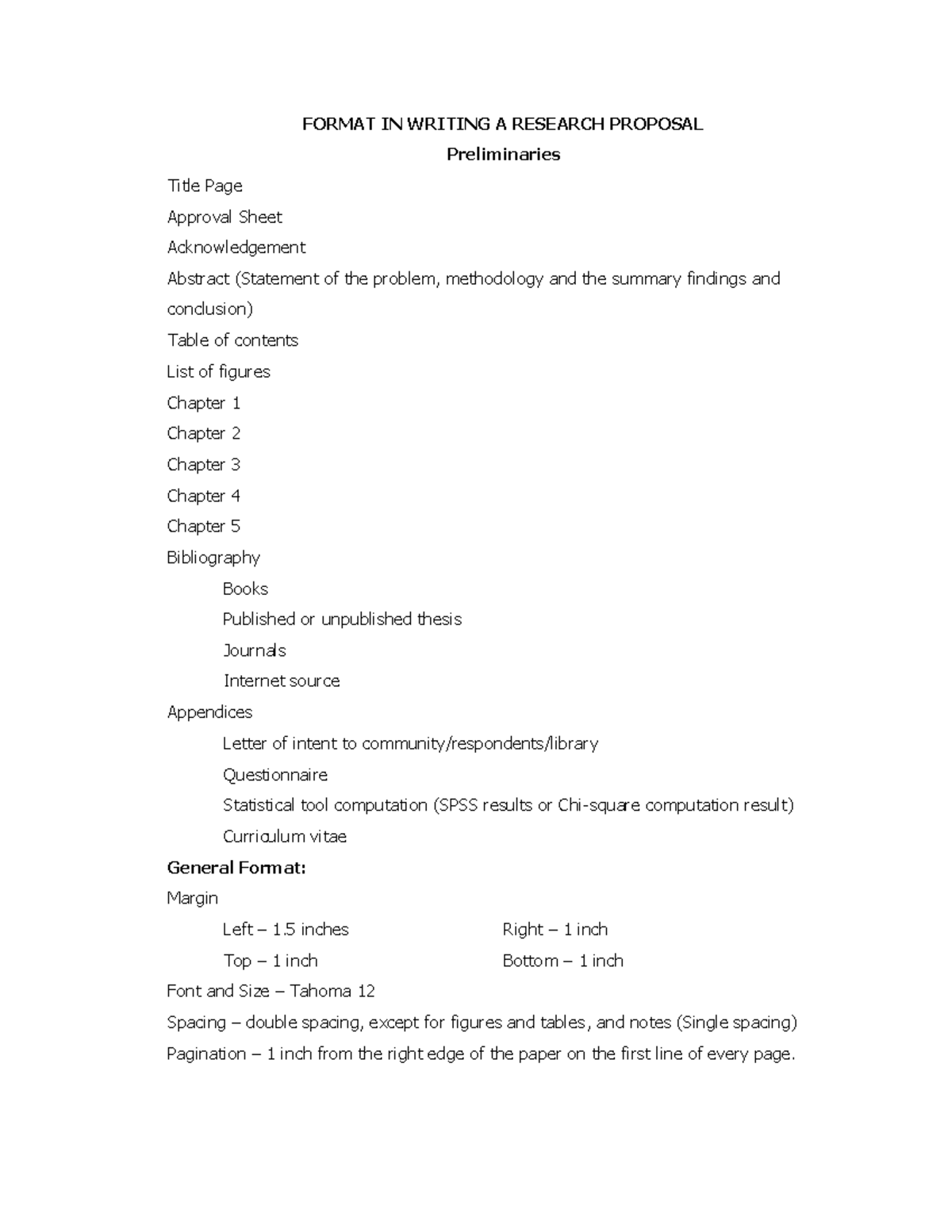 Guide in Writing a Research Proposal 24 1 2 - FORMAT IN WRITING A ...