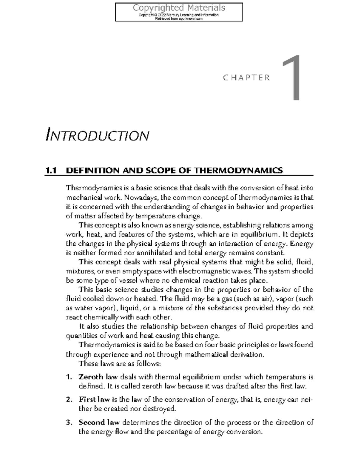 ENGR 202: Chapter 1 - Introduction to Thermodynamics and Mechanical ...