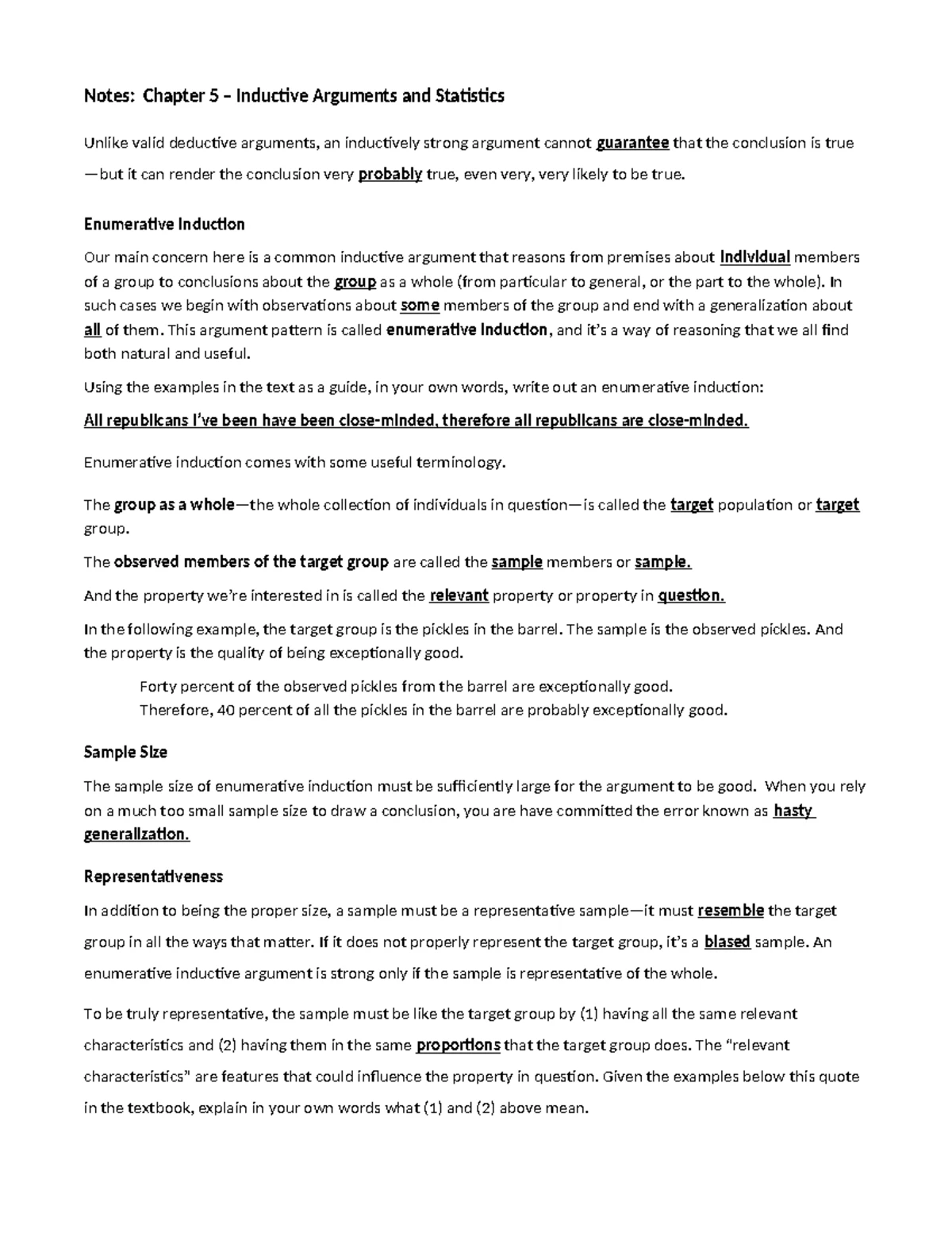 Notes on Inference to the Best Explanation - Chapter 10 002743131 - Studocu