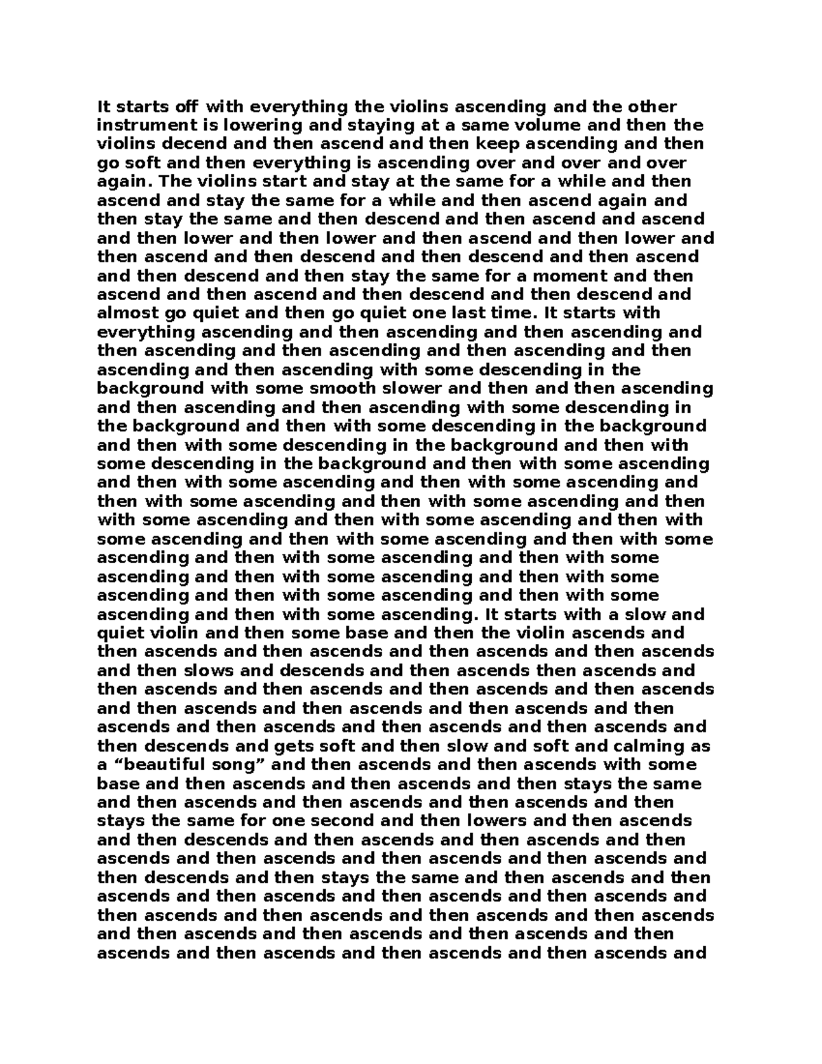 Music Sphinx Performance Analysis: Ascending and Descending Patterns ...