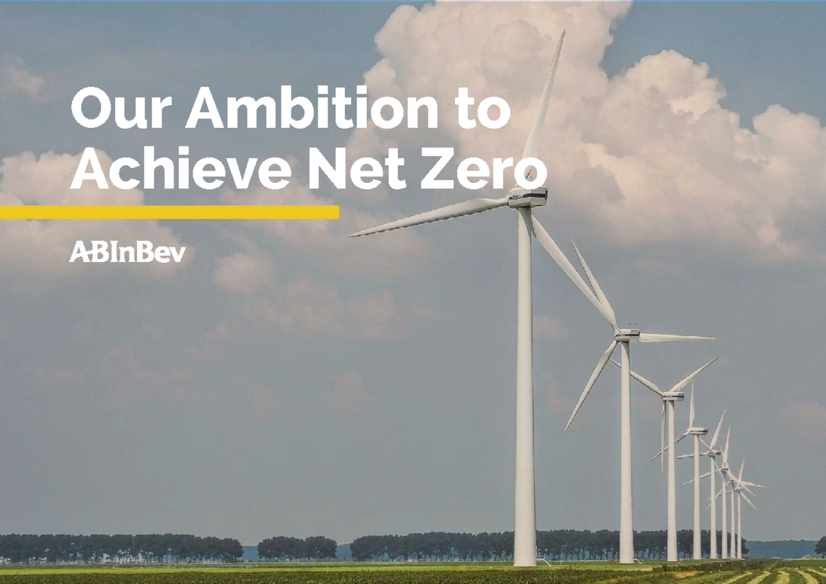 AB InBev's Net Zero Ambition: Strategies and Actions for Sustainability ...