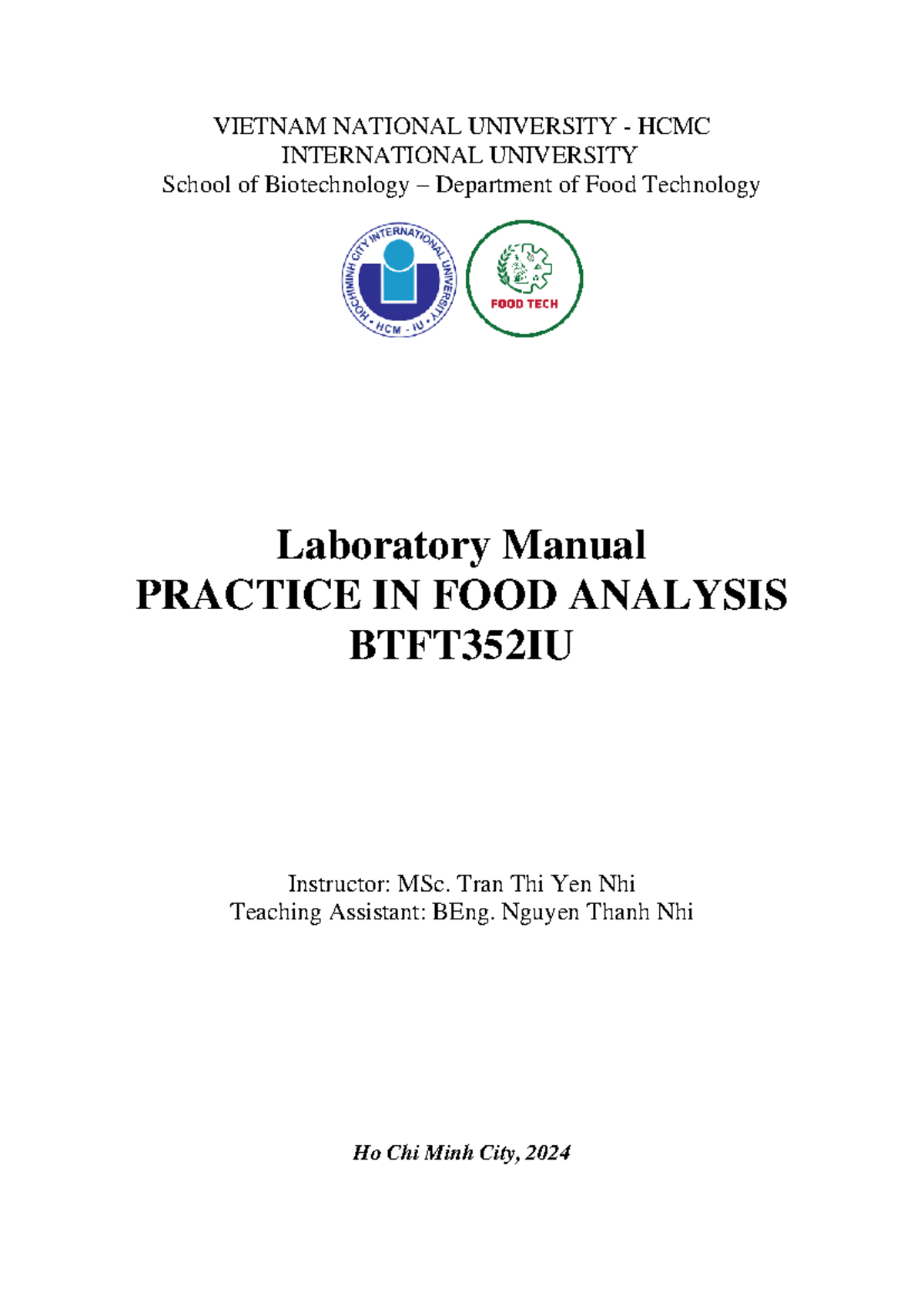 24-25 Sem1 FA Lab Manual - VIETNAM NATIONAL UNIVERSITY - HCMC ...