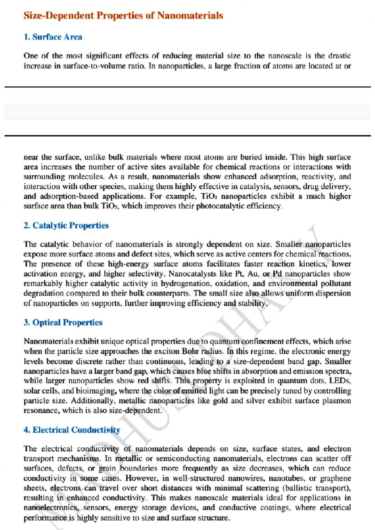 Module 5 Notes: Key Concepts and Applications of Nanomaterials - Studocu