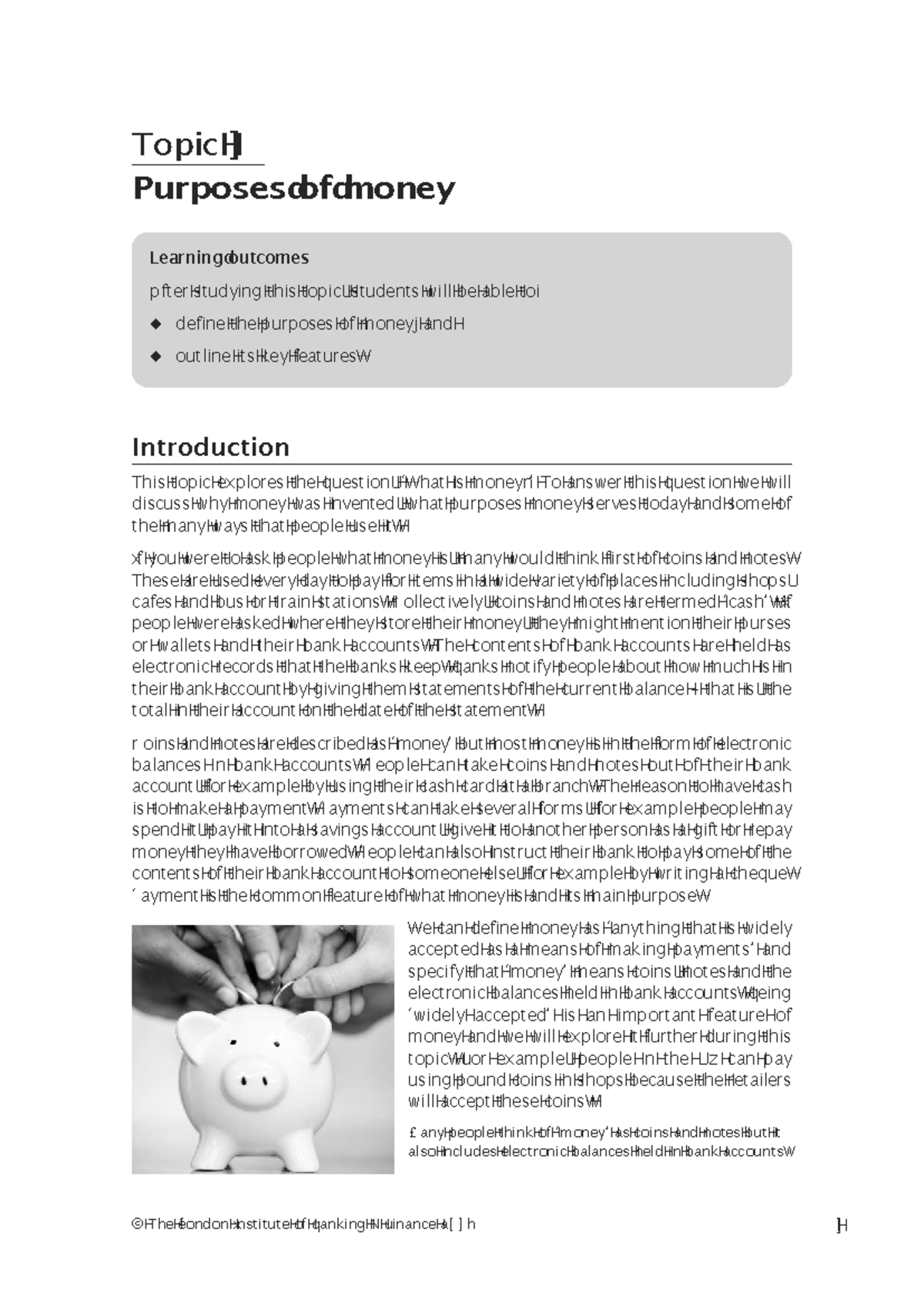 Unit 1 Topic 1: The Purposes and Functions of Money - Studocu