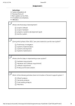 [Solved] During which phase of the SDLC are users trained to use the ...