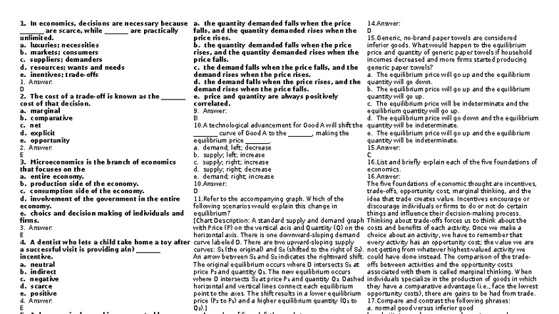 **ECO 101: Comprehensive Study Guide for Midterm Exam** - Studocu
