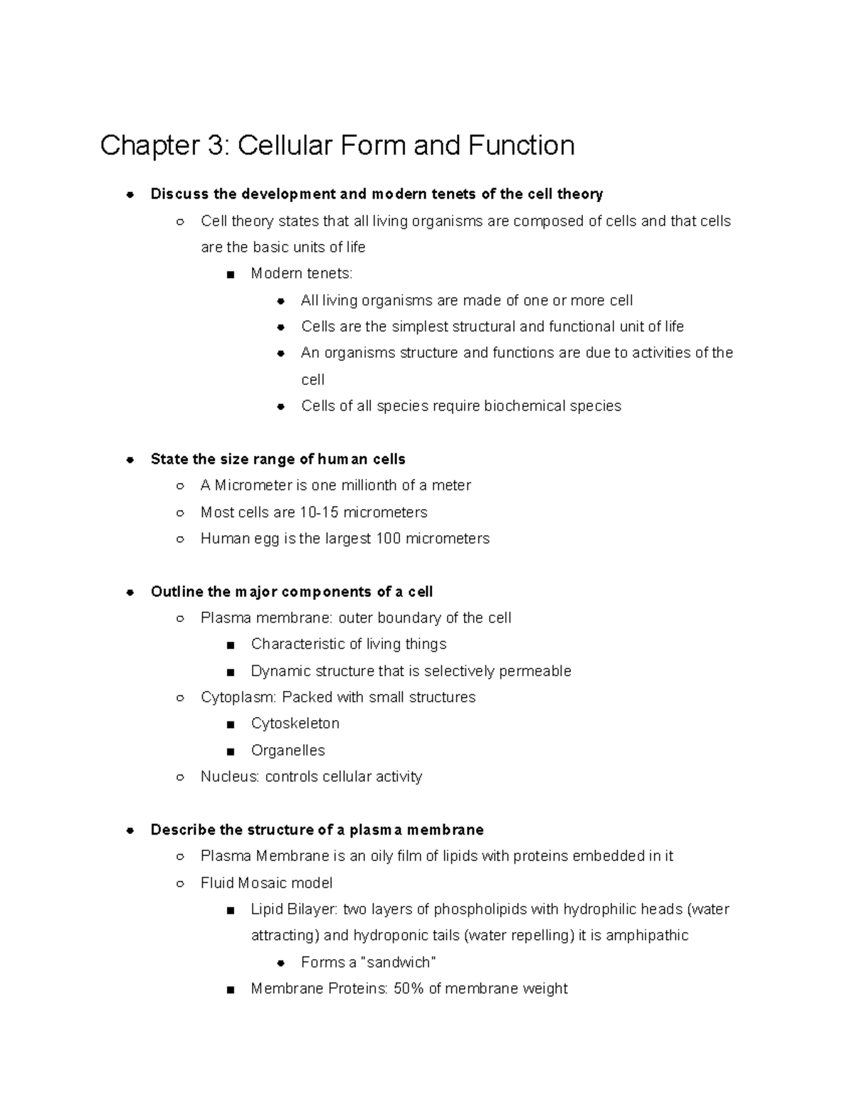 Cellular Structure and Function: Key Concepts and Mechanisms (BIO101 ...