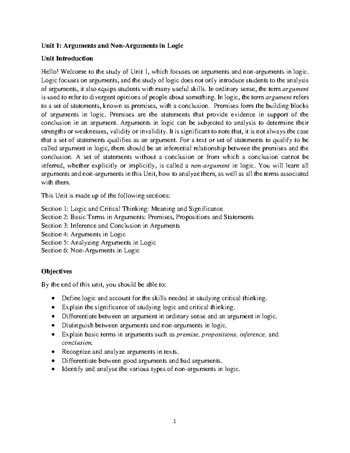 Comprehensive Guide on Logic (Course Code: LOG101): Understanding ...
