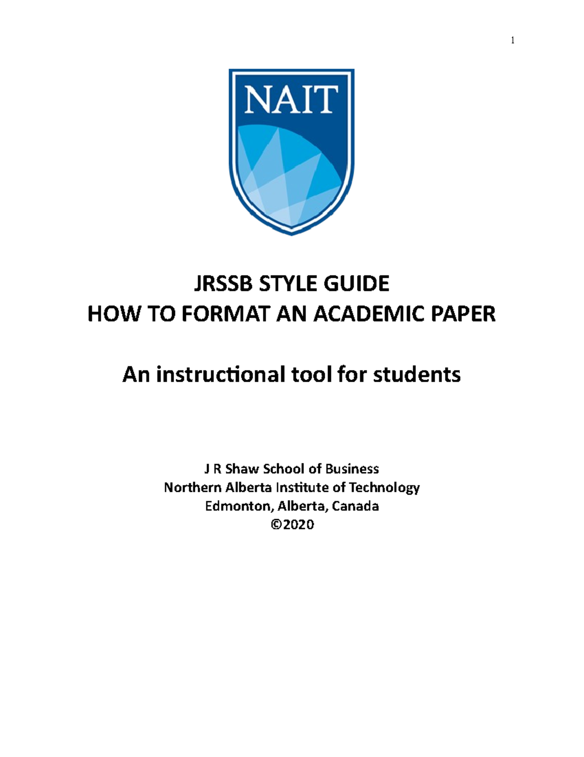 JRSSB Academic Paper Formatting Guide and Checklist - Studocu
