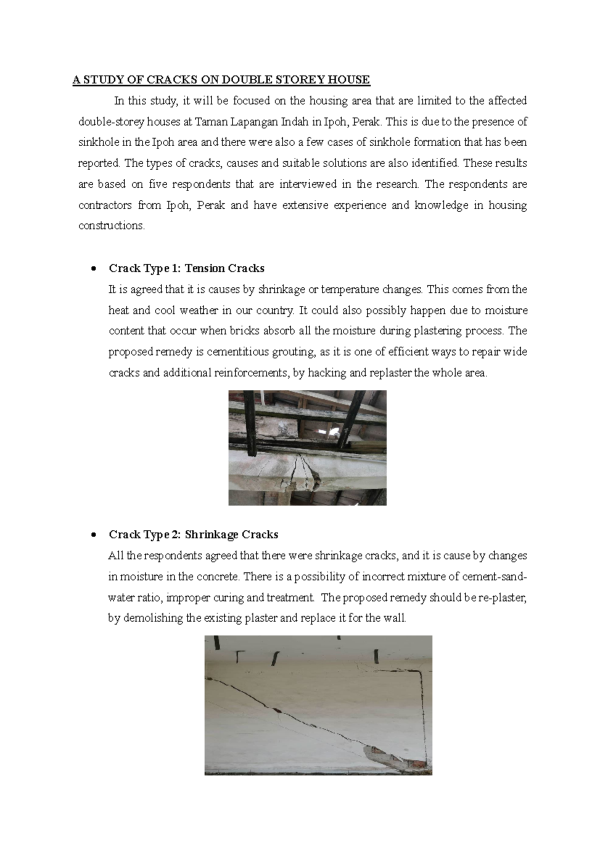 Identifying Concrete Structural Cracks - A STUDY OF CRACKS ON DOUBLE ...