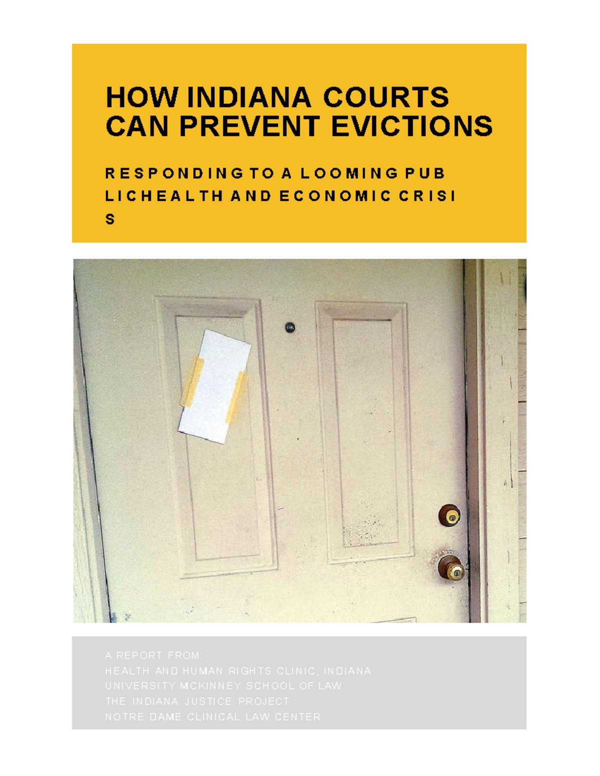 Preventing Evictions in Indiana: Strategies for Courts Amid Crisis ...