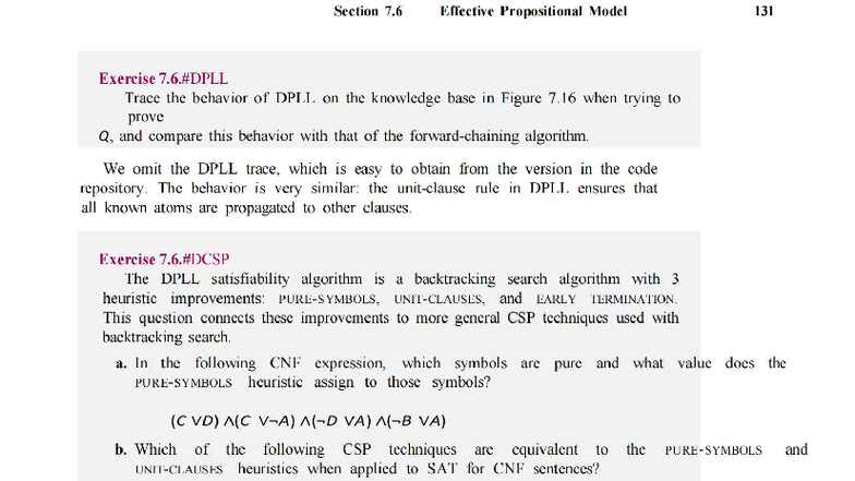 AI 207: Solutions Manual for Effective Propositional Model Exercises ...