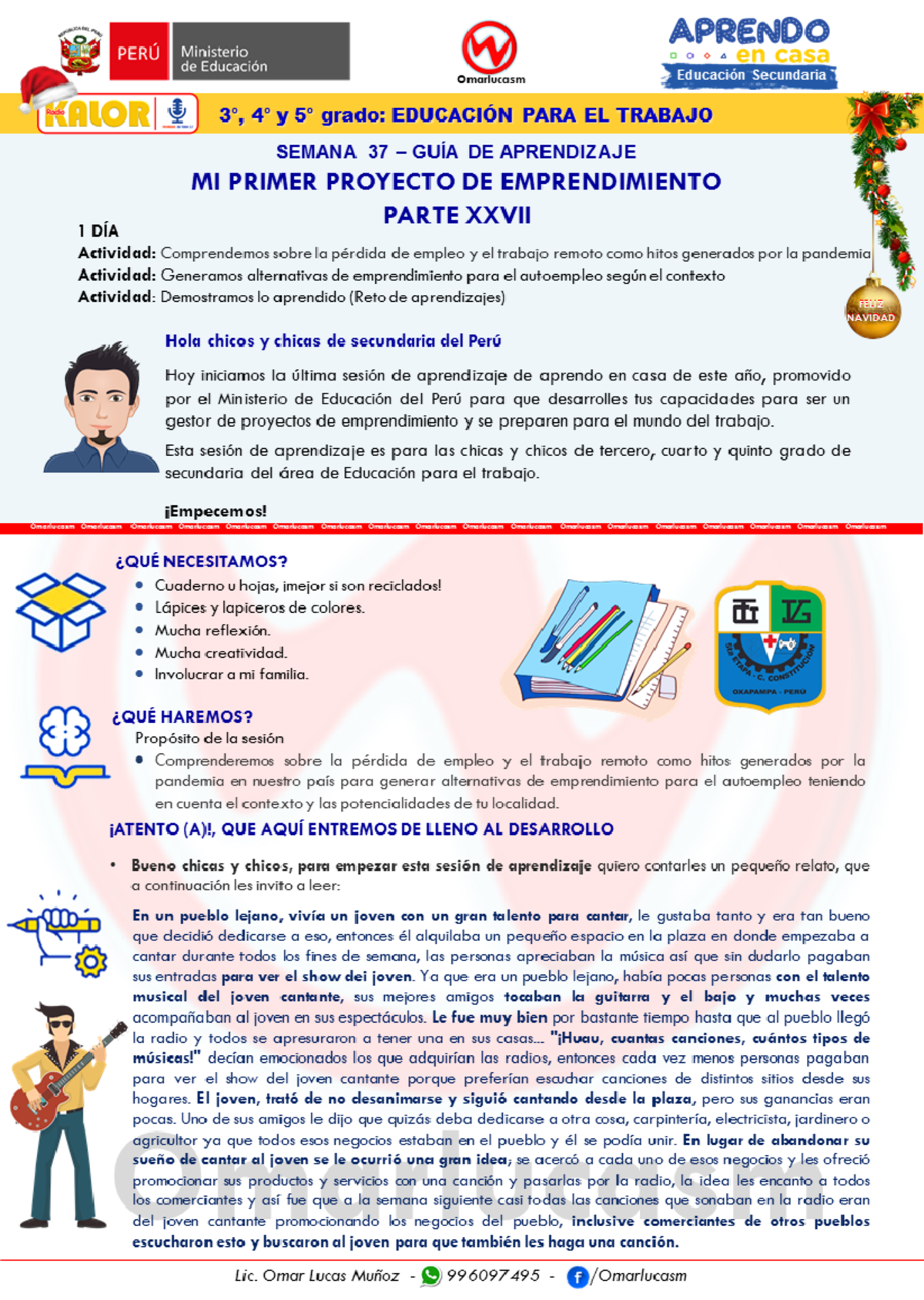 Semana 37 EPT 3ro 4to - es sobre pasos para un proyecto de ...