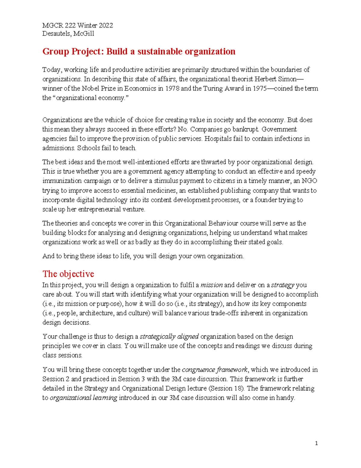 MGCR 222 F2023 | Group Project Phase 3 Guidelines and Template - Studocu