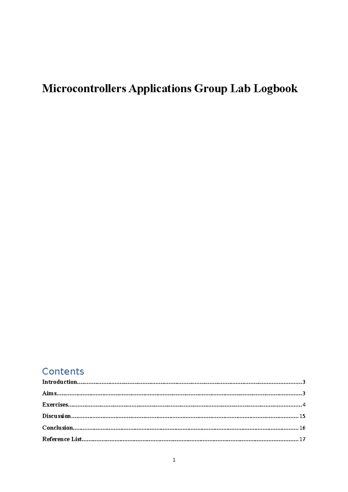 1. Simulator Logbook - Microcontrollers Applications Group Lab Logbook ...