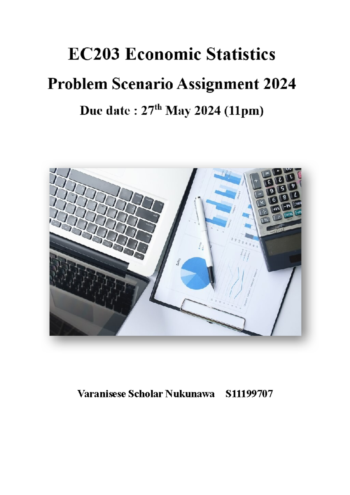 EC203 Economic Stats Problem Scenario Assignment - Hypothesis Testing ...