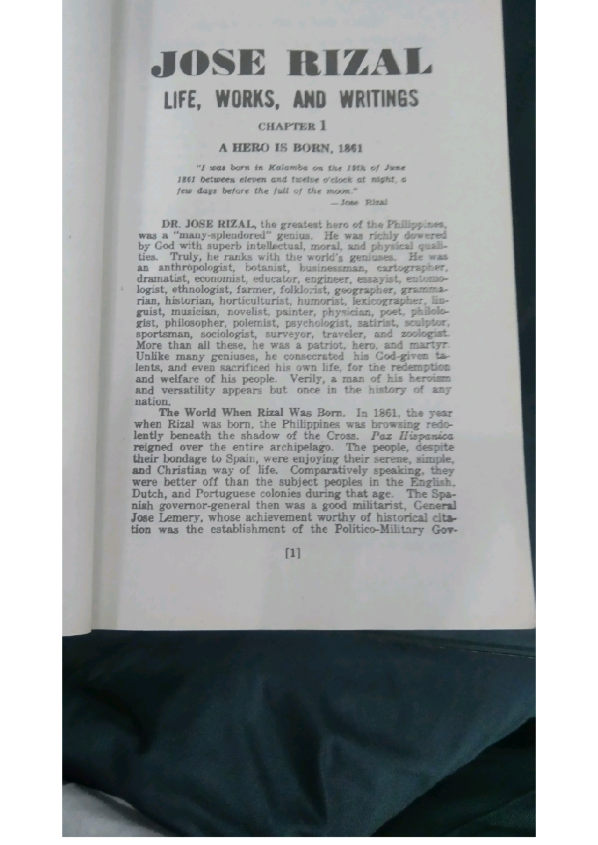 LIFE, WORKS, AND WRITINGS OF JOSE RIZAL: CHAPTER 1 - A HERO IS BORN ...