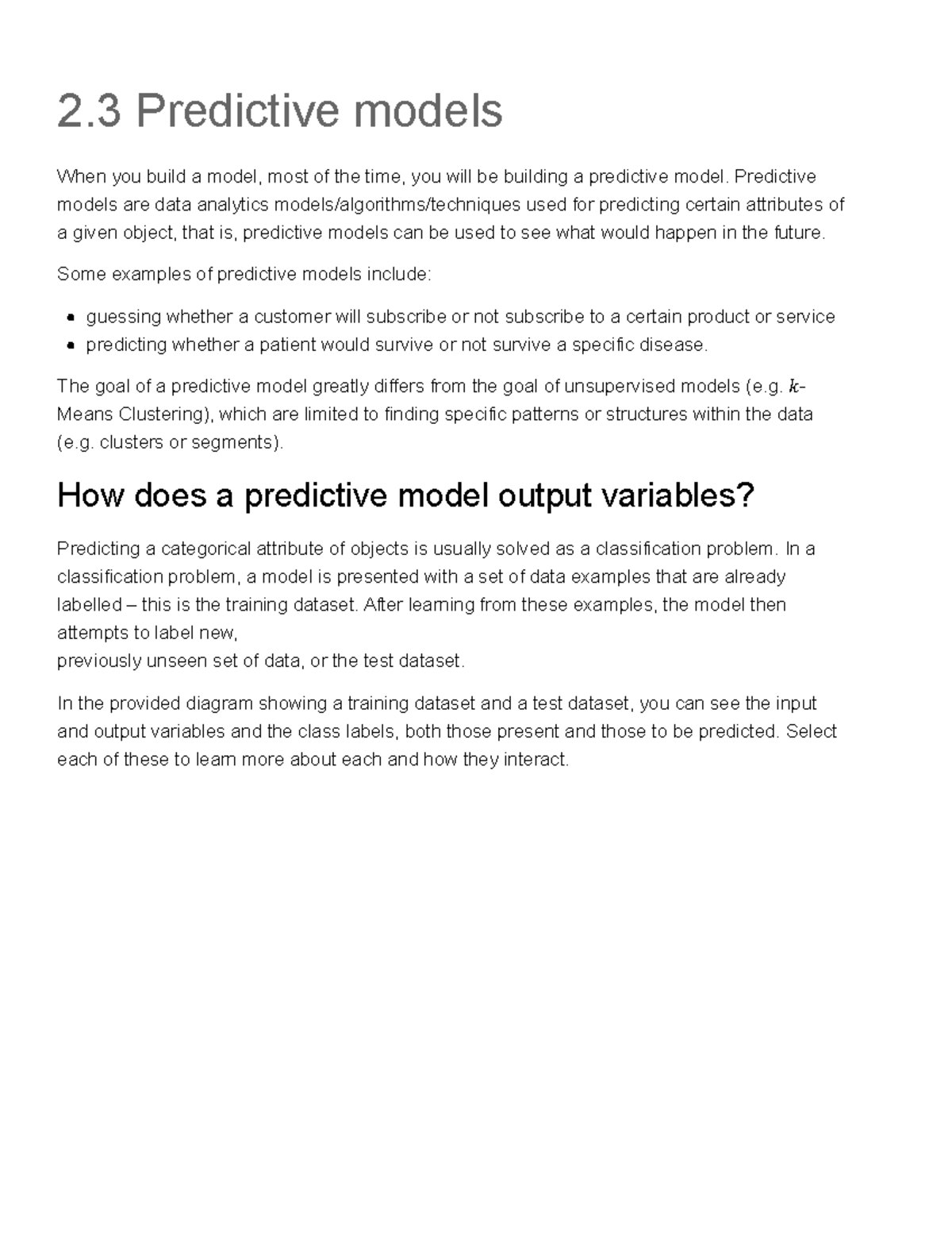2.3 Predictive Models in Data Science Principles - Studocu