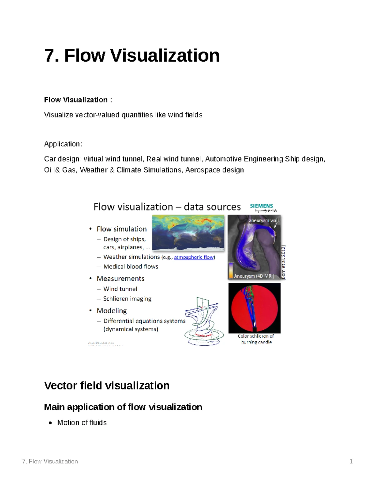 L10. Flow Visualization Techniques: Direct and Geometric Methods - Studocu